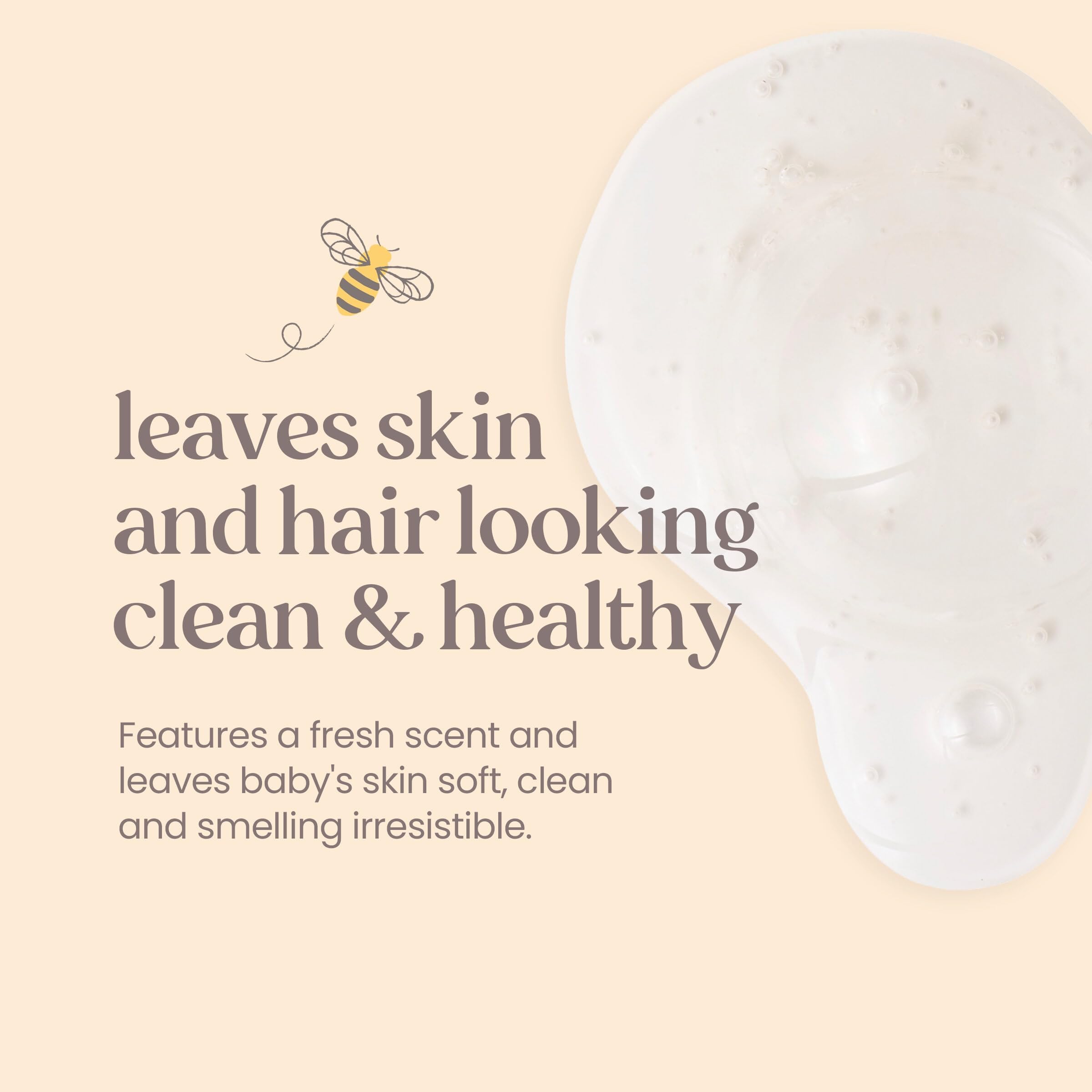 Burt's Bees Baby Shampoo and Body Wash, Tear Free Soap, 98% Natural Origina Baby Soap, Original Scent, 12 Oz (Pack of 3)