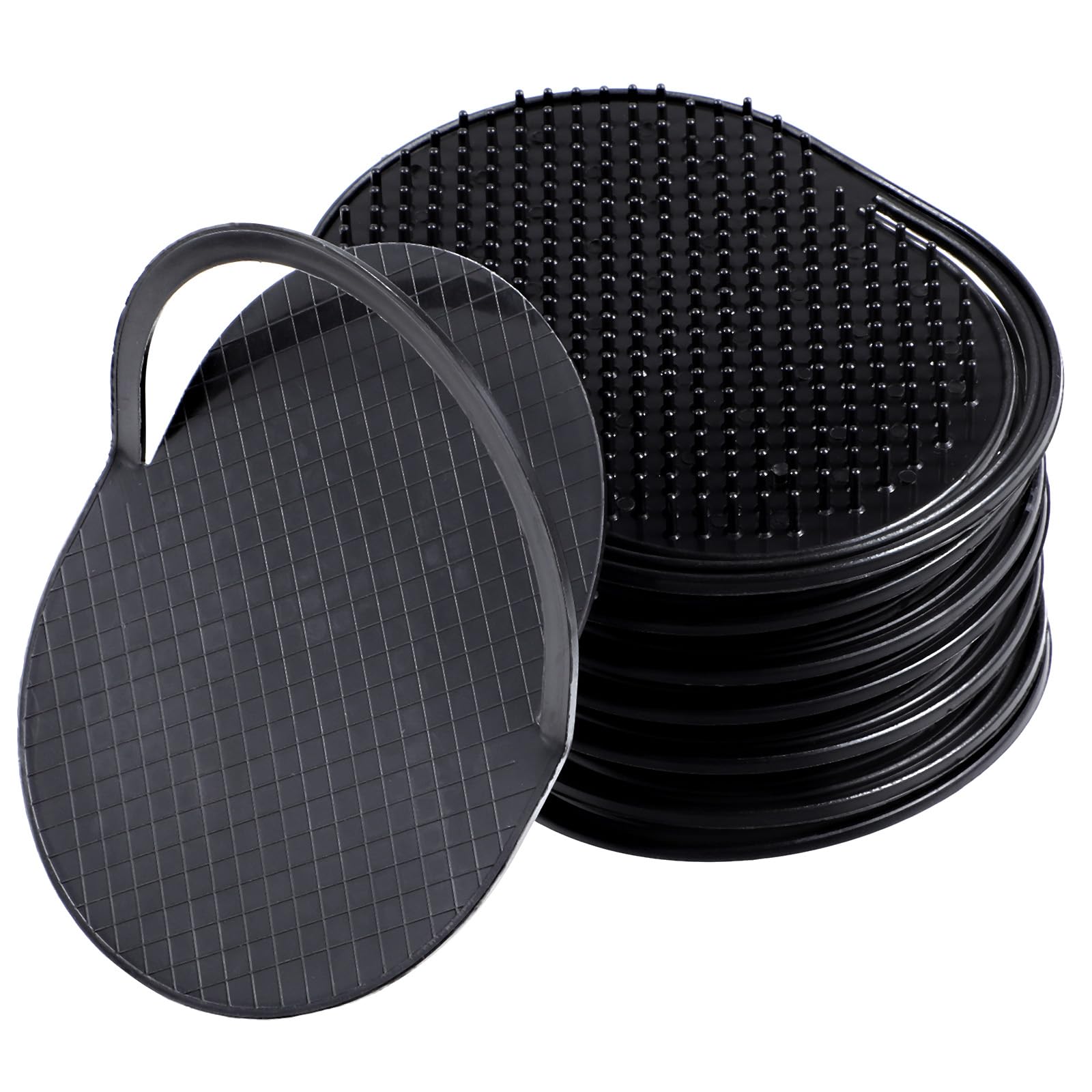 8Pcs Palm Combs for Men Portable Pocket Brush Black Hand Combs for Head Massage Hair Styling Beard Grooming