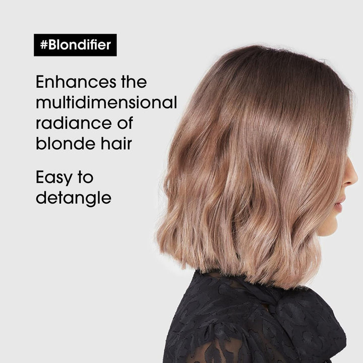 L'Oreal Professionnel Blondifier Conditioner - Nourishing & Smoothing Treatment For Blonde or Bleached Hair, Enhances Shine & Fights Brass, For All Hair Types