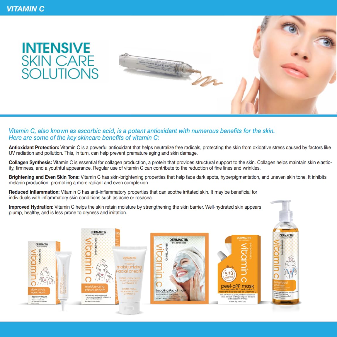 Dermactin-TS Vitamin C Facial Cleanser 5. 85 oz.