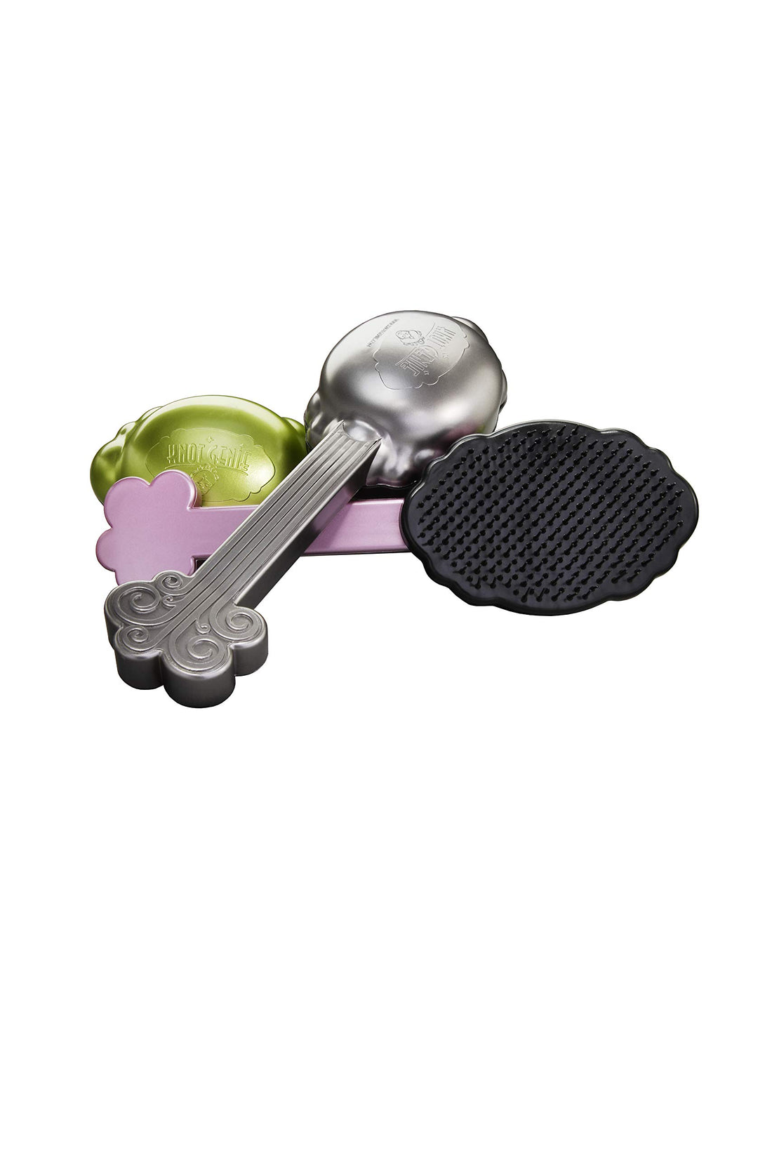 Knot Genie Supreme Detangling Brush, Soothing Silver
