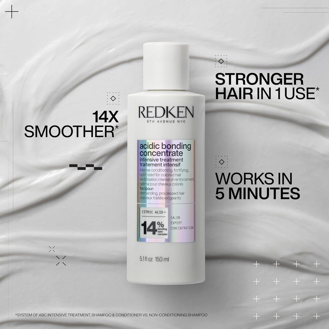 Redken Acidic Bonding Concentrate Pre-Treatment & Shampoo Set For Damaged and All Hair Repair - Repairs Weakened Bonds and Reduces Breakage