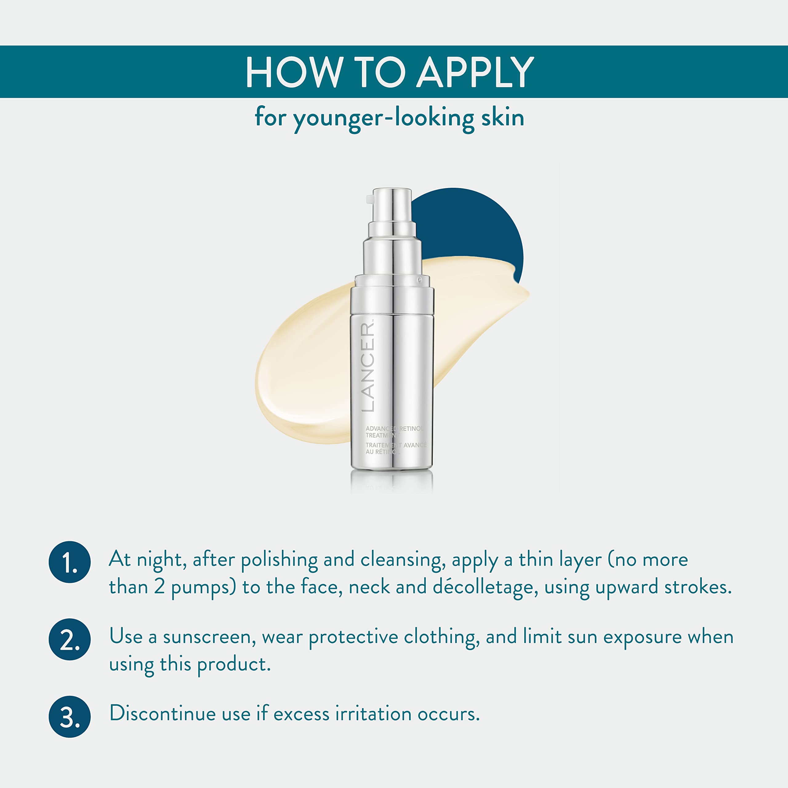 Advanced Retinol Treatment with 1.25% Retinol, 1 FL OZ, Dr. Lancer Dermatology Skincare, CoRetinol Technology Minimizes Fine Lines, Wrinkles and Appearance of Skin Elasticity, For Nightly Use