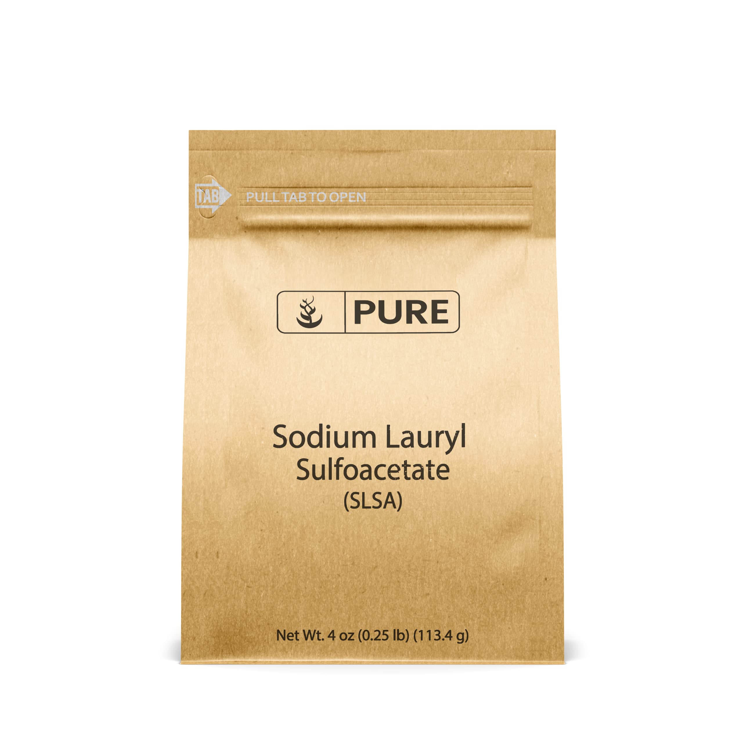 Sodium Lauryl Sulfoacetate (4 oz.) by Pure Organic Ingredients, Eco-Friendly Packaging, An Ideal Bath Bomb Additive, Gentle on Skin, Surfactant, Latherer