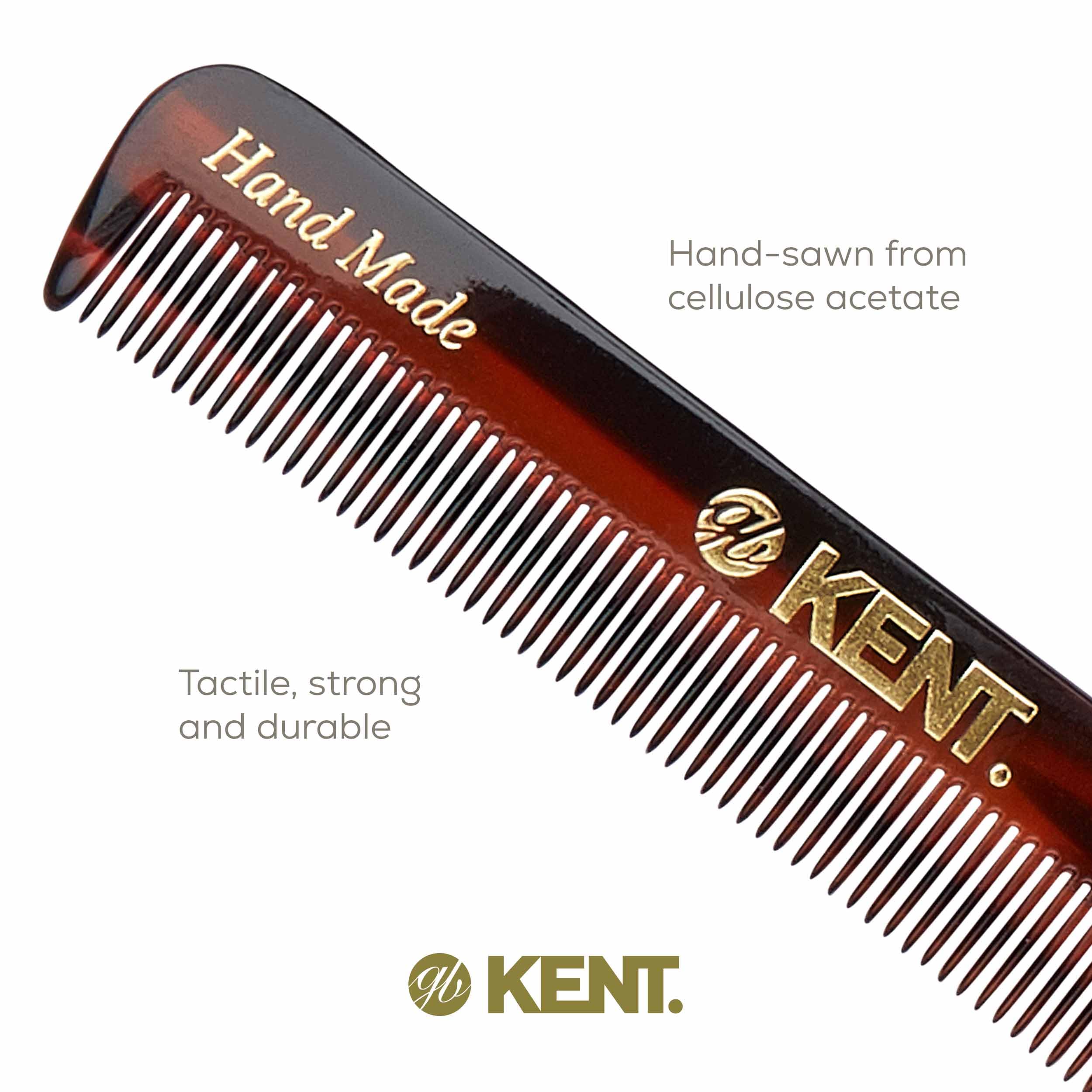 3 Pack: Kent Slim Jim 4 1 2 Handmade Mens Pocket Comb All Fine (3 Pack)