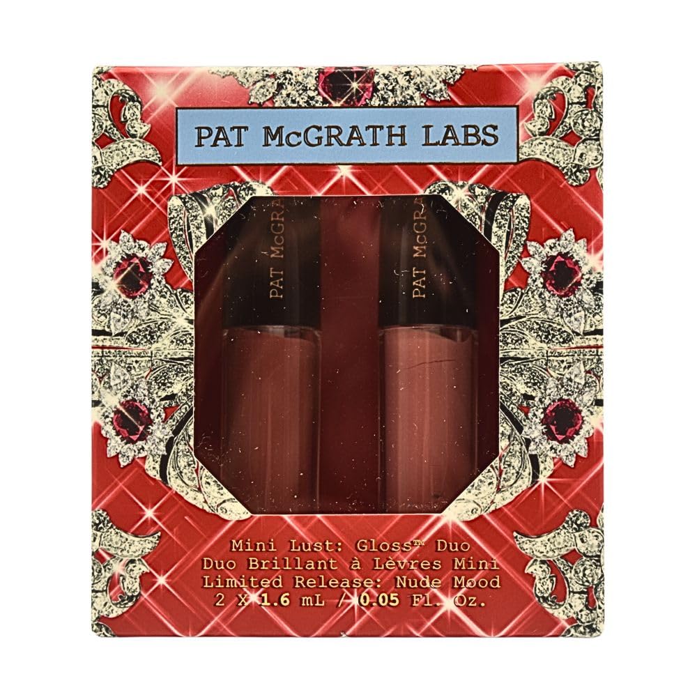 Pat Mcgrath Labs Mini Lust Gloss Duo Limited - Nude Mood for Women - 2 Pc 0.035oz Mini Lust Gloss - Nude Venus, 6 Flesh