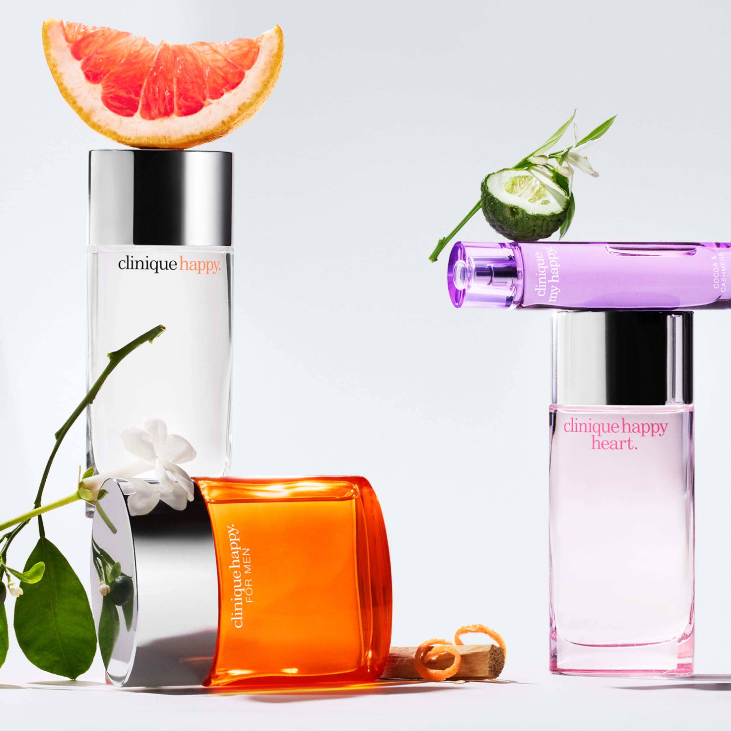 Clinique Happy Eau de Parfum Spray | Notes of Grapefruit, Bergamot, Hawaiian Wedding Flower + Spring Mimosa | Perfumes for Women, 3.4 Fl Oz