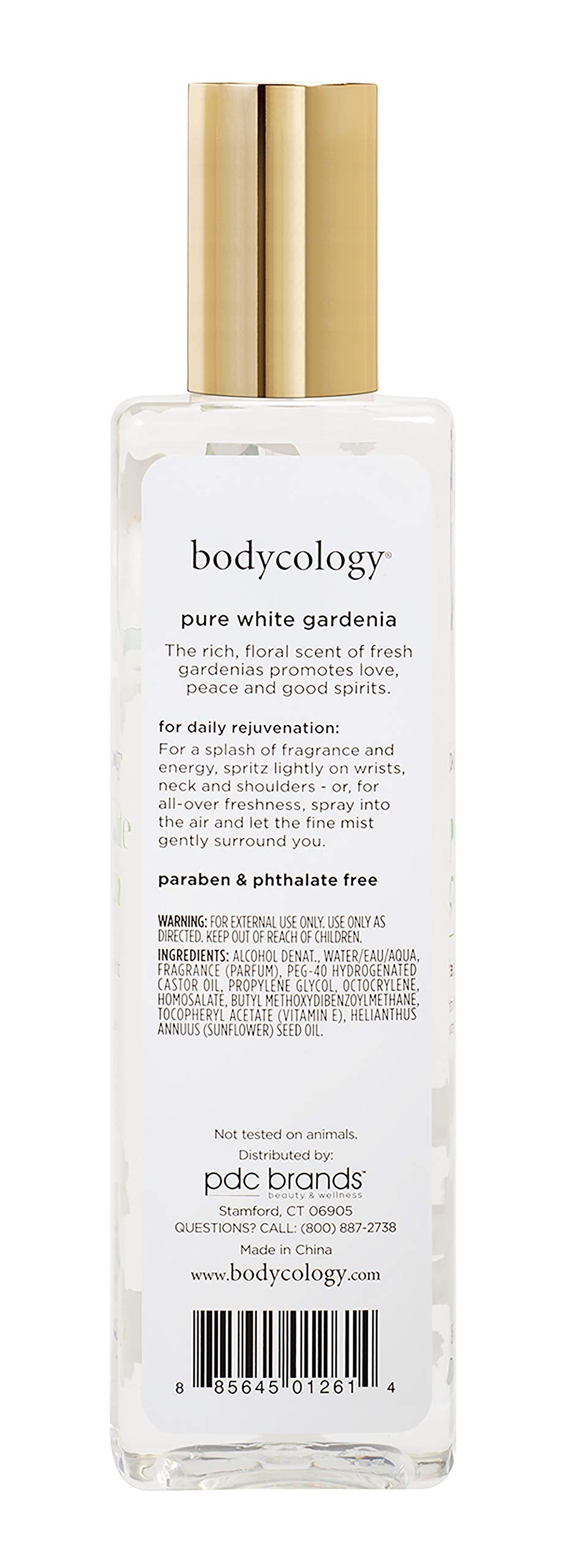 Bodycology Pure White Gardenia 8 fl.oz. Fragrance Mist Spray For Women (Pack of 2) Bodycology