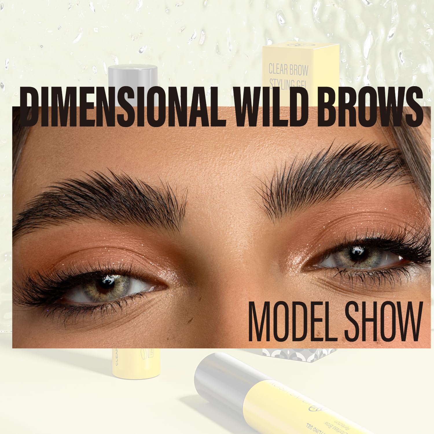 YOUNG VISION Eyebrow Gel - Long-Lasting Brow Glue, Waterproof Clear Brow Gel, Smudge-Resistant, Quick-Dry Brow Wax for Defined Brow Sculpting