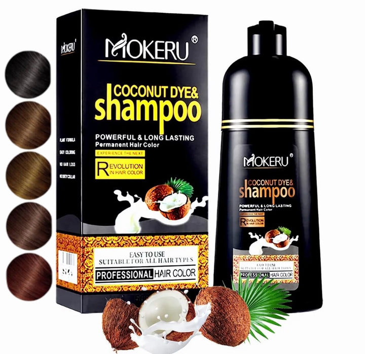 Generic MOKERU Professional Argan COCONUT Oil Hair Dye Color Shampoo 500 ML (Blonde Brown)