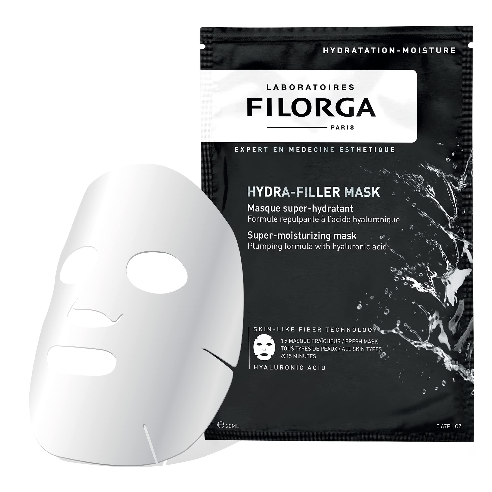 Filorga Hydra-Filler Super Moisturizing White Mask for Unisex - 0.811 oz Mask