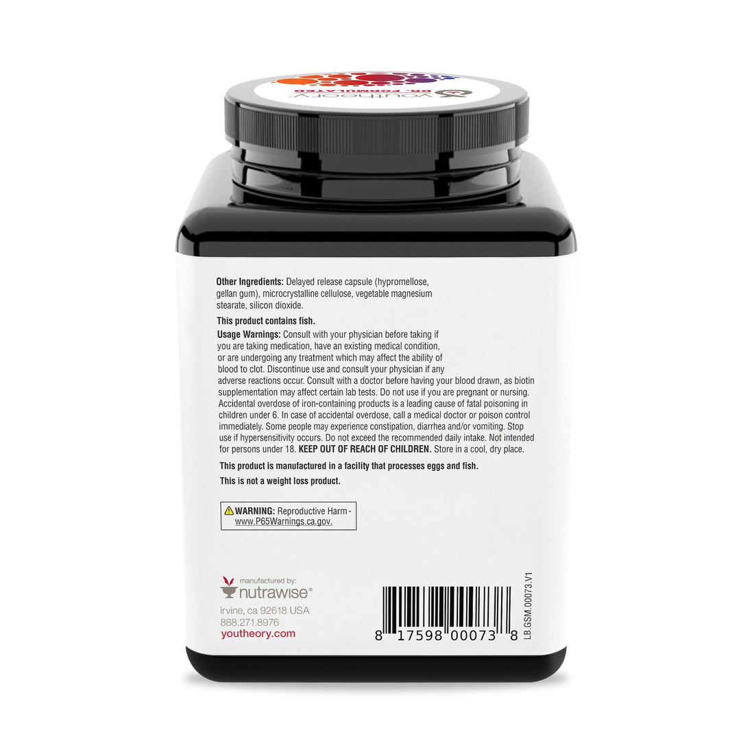Youtheory High Potency Multi GLP-1 Support - High Absorption Multivitamins - for Immune Support & Bone Health - Gentle on Stomach - Vitamin D, C, Iron & More - 150 Vegetarian Capsules