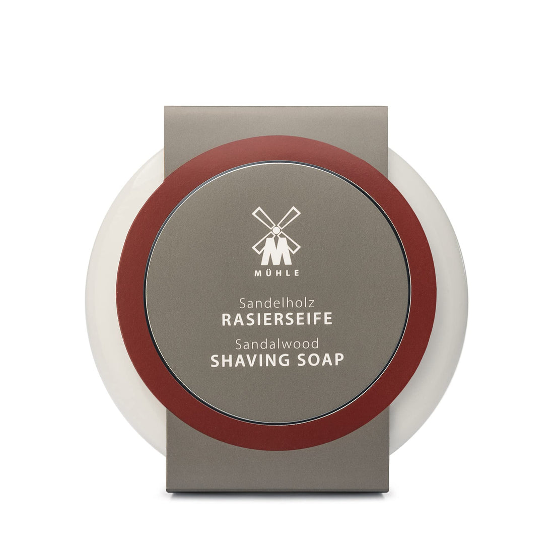 Shaving soap with in porcelain bowl, with Sandalwood WU-MHL-RN-2-SH