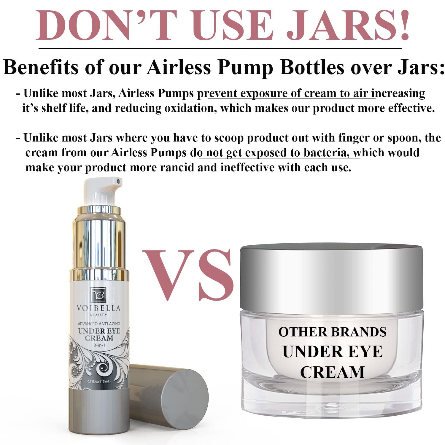 Natural Anti-Aging Under Eye Cream, Best 3-in-1 Treatment For Dark Circles, Puffy Eyes, Bags & Wrinkles - Firming, Brightening & Hydrating - Cucumber, Collagen, Hyaluronic Acid, Retinol, Vitamin C & E