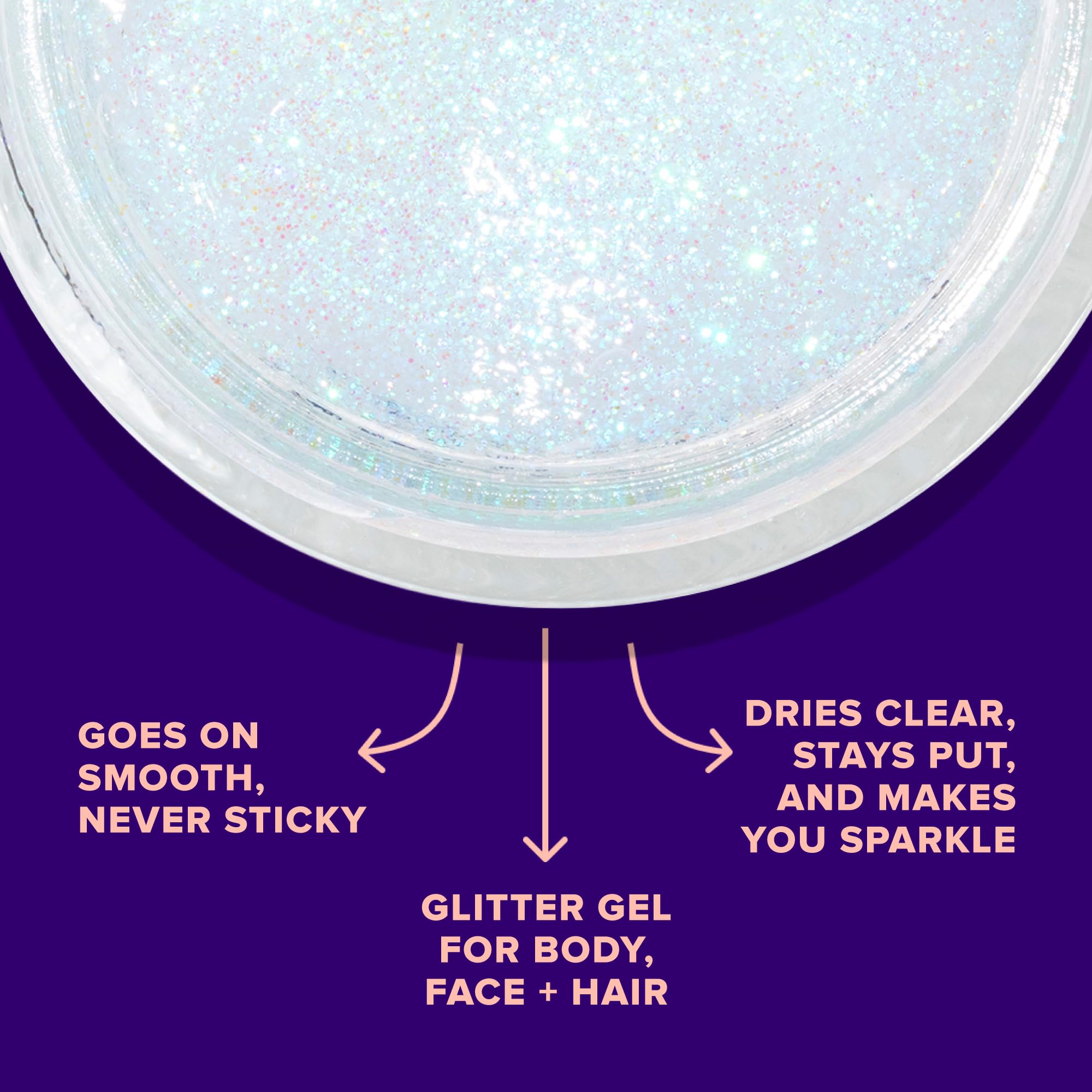 Unicorn Snot Face & Body BIO Glitter - Cosmetic-Grade Holographic Glitter Gel - Plant-Based Glitter Makeup for Festivals, Raves, Anime Cosplay - Safe for Face, Easy Application & Removal (Galaxy)