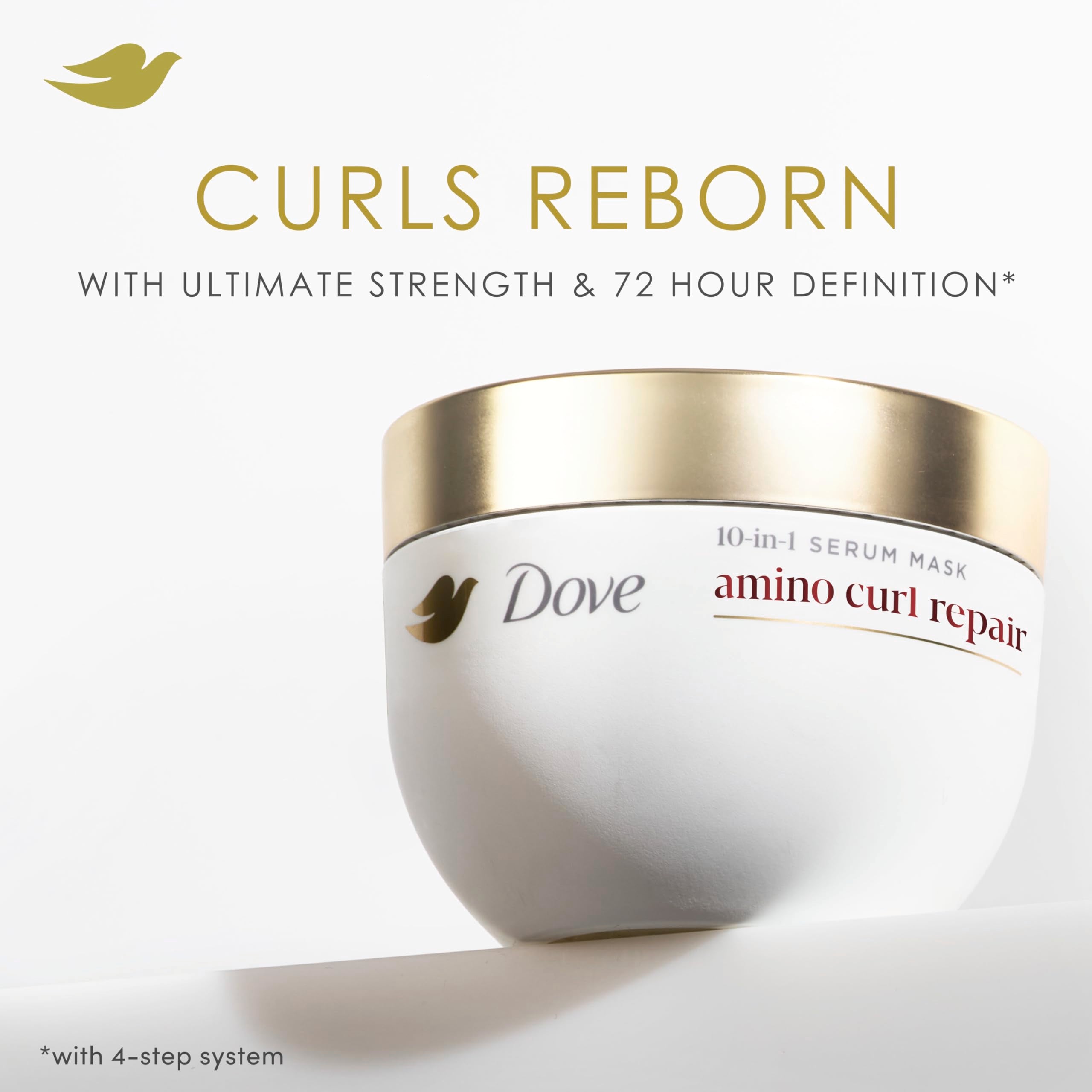 Dove Hair Mask for Curly, Coily Hair Amino Curl with Bio-Protein Care Technology + Amino & Jojoba Oil 9.2 Fl Oz