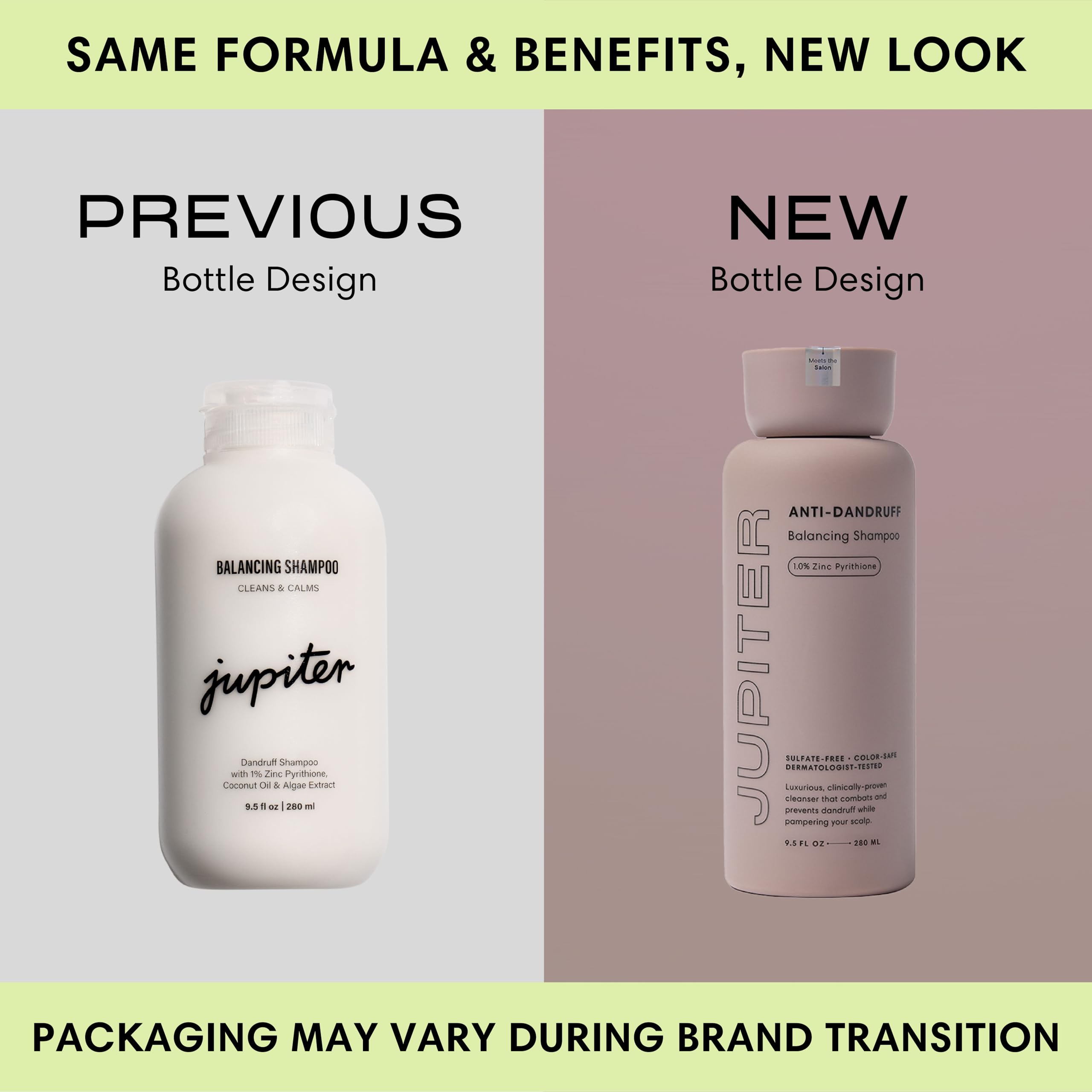 Jupiter Anti-Dandruff Shampoo and Serum, for Women & Men, Dermatologist-Formulated for Flaky, Itchy, Oily, & Dry Scalp, Sulfate-Free, Vegan, Color-Safe, & Paraben-Free, Shampoo with Zinc