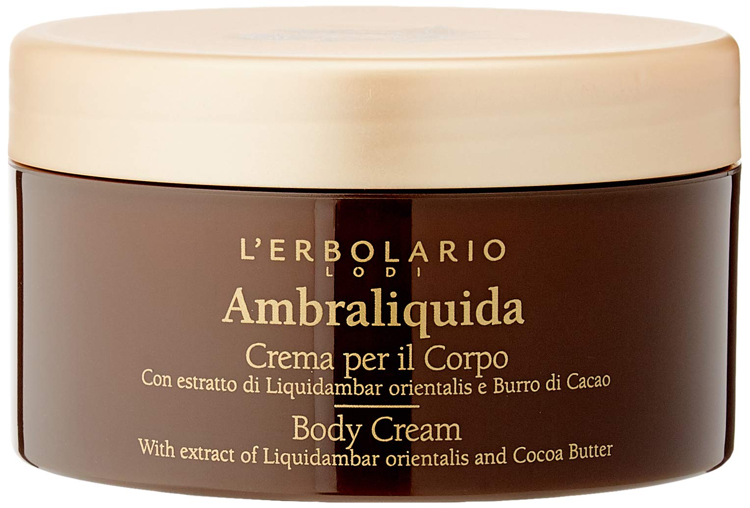 Ambraliquida (Liquid Amber) Perfumed Body Cream by L'Erbolario Lodi