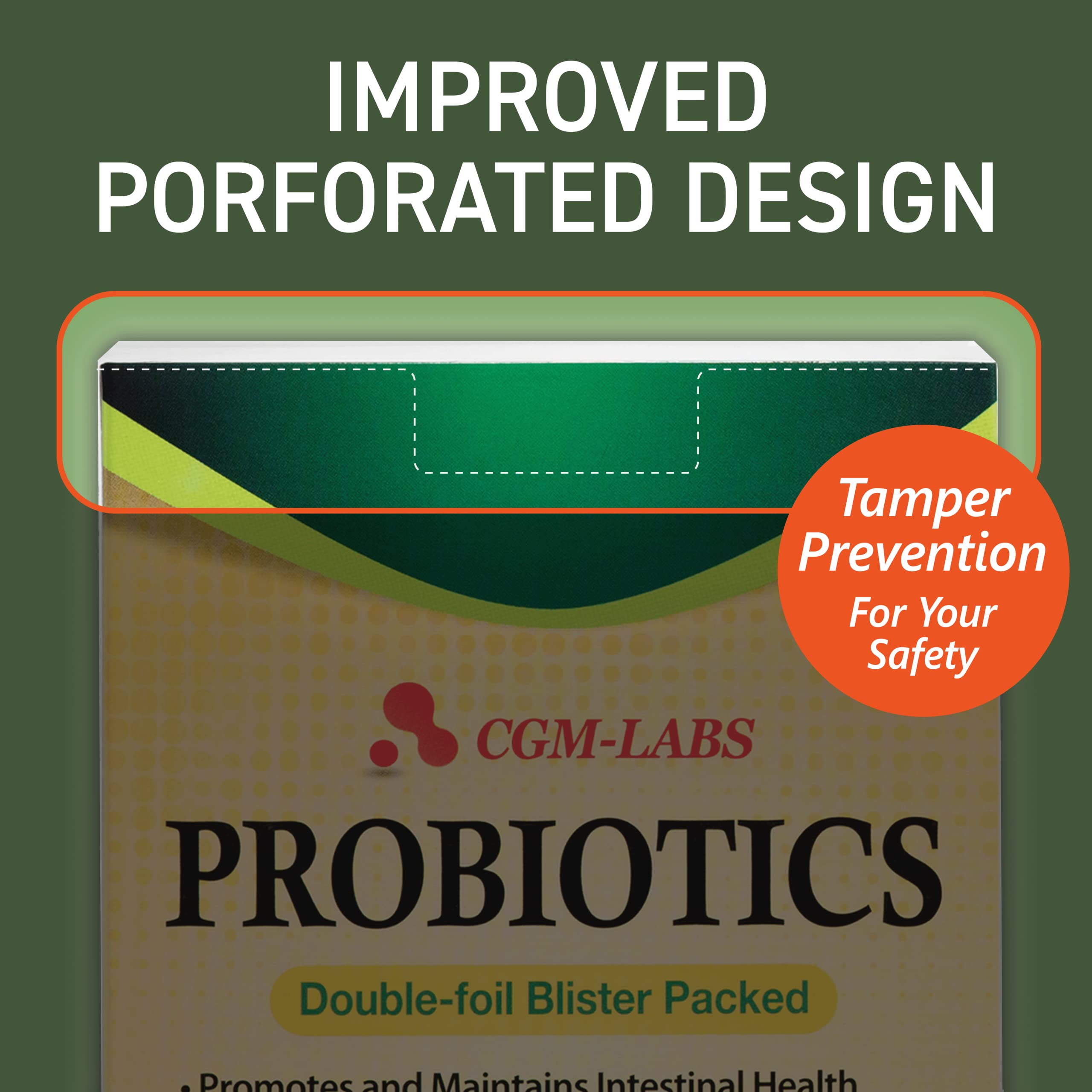 Probiotics, 20 Billion Live Cells, Premium Enteric Coated Veg Caps for Women, Men. Dietary Supplement - 60 Veg caps by CGM Labs