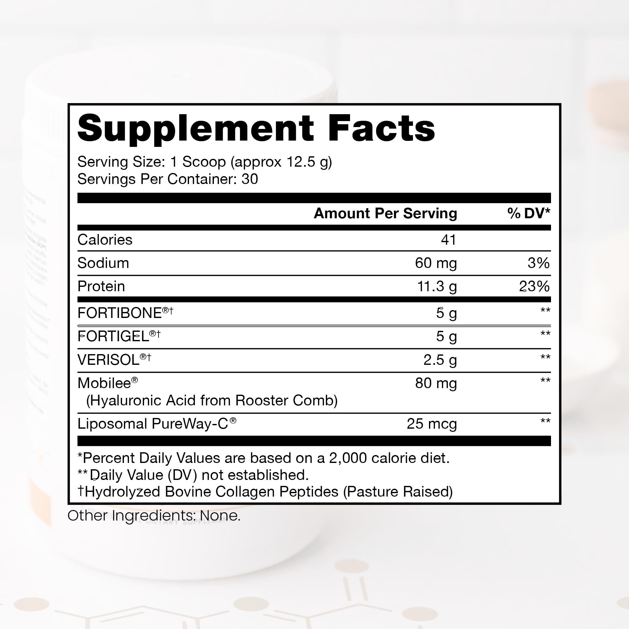 Pure TheraPro Rx TriActive Collagen Plus, Collagen Powder for Hair, Skin, Nails, Bones & Joints, Hydrolyzed Collagen Powder w/Patented Peptides, Unflavored Multi Collagen Protein Powder, 30 Servings