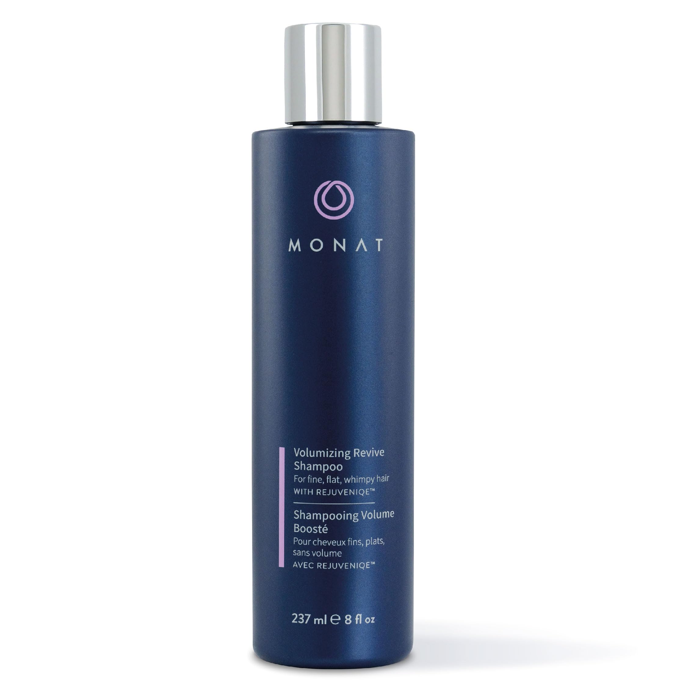 MONAT Volumizing Revive Shampoo Infused w/Rejuveniqe – Weightless Shampoo for Fine, Flat Hair – Amplifies Volume, Adds Softness, Shine – Cleanses and Protects with UV Defense – Net Wt 237ml (8 fl oz)