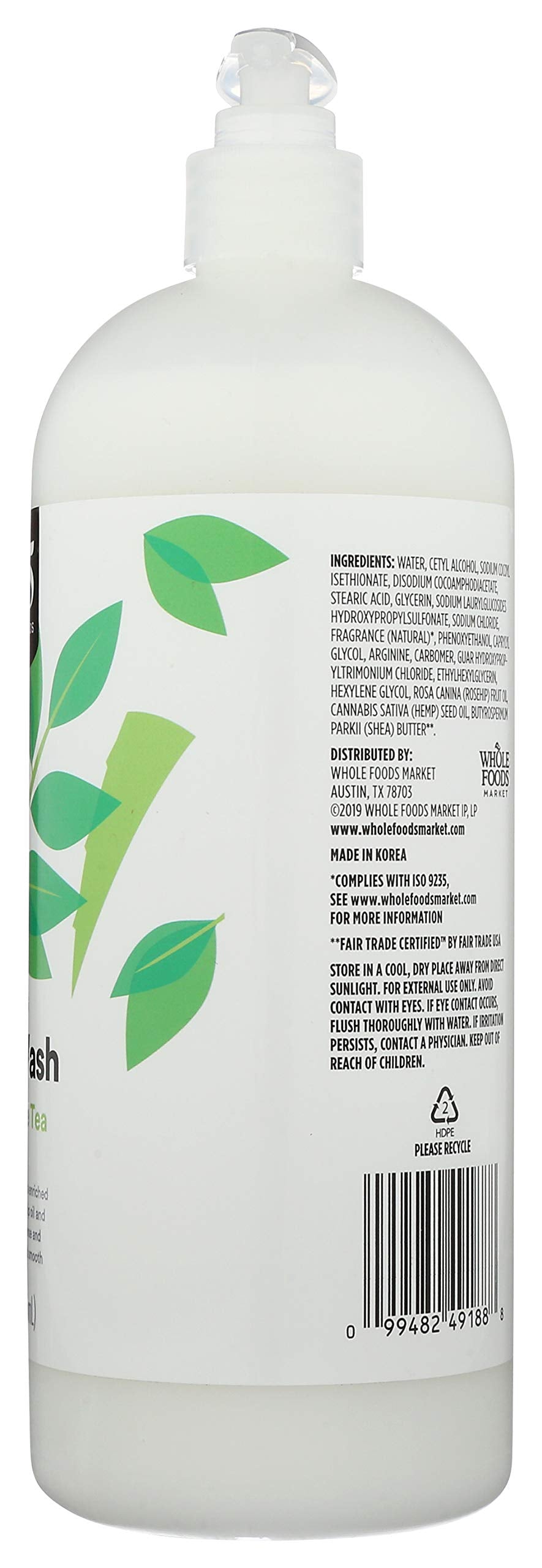 365 by Whole Foods Market, Body Wash Moisturizing Aloe & White Tea, 32 Fl Oz