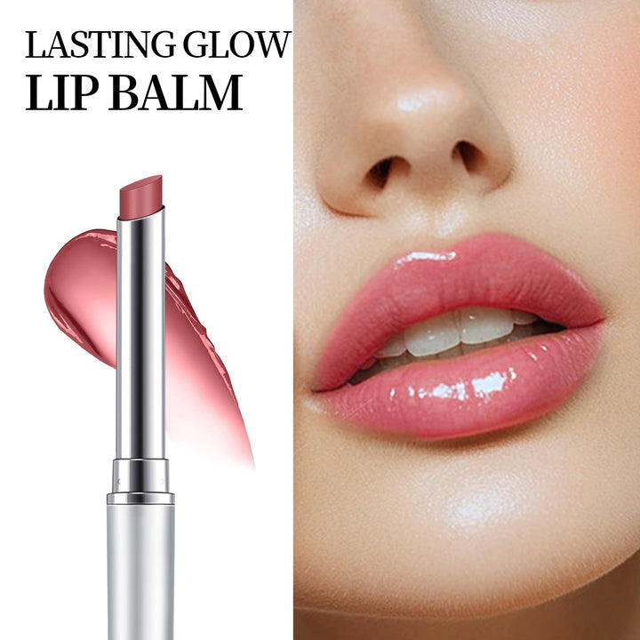HOSAILY Pink Tinted Lip Balm Lipstick, Hydrating Natural Glossy Sheer Lip Balm, Moisturizing Lipstick Makeup Lip Care for Repairing Dry Lips