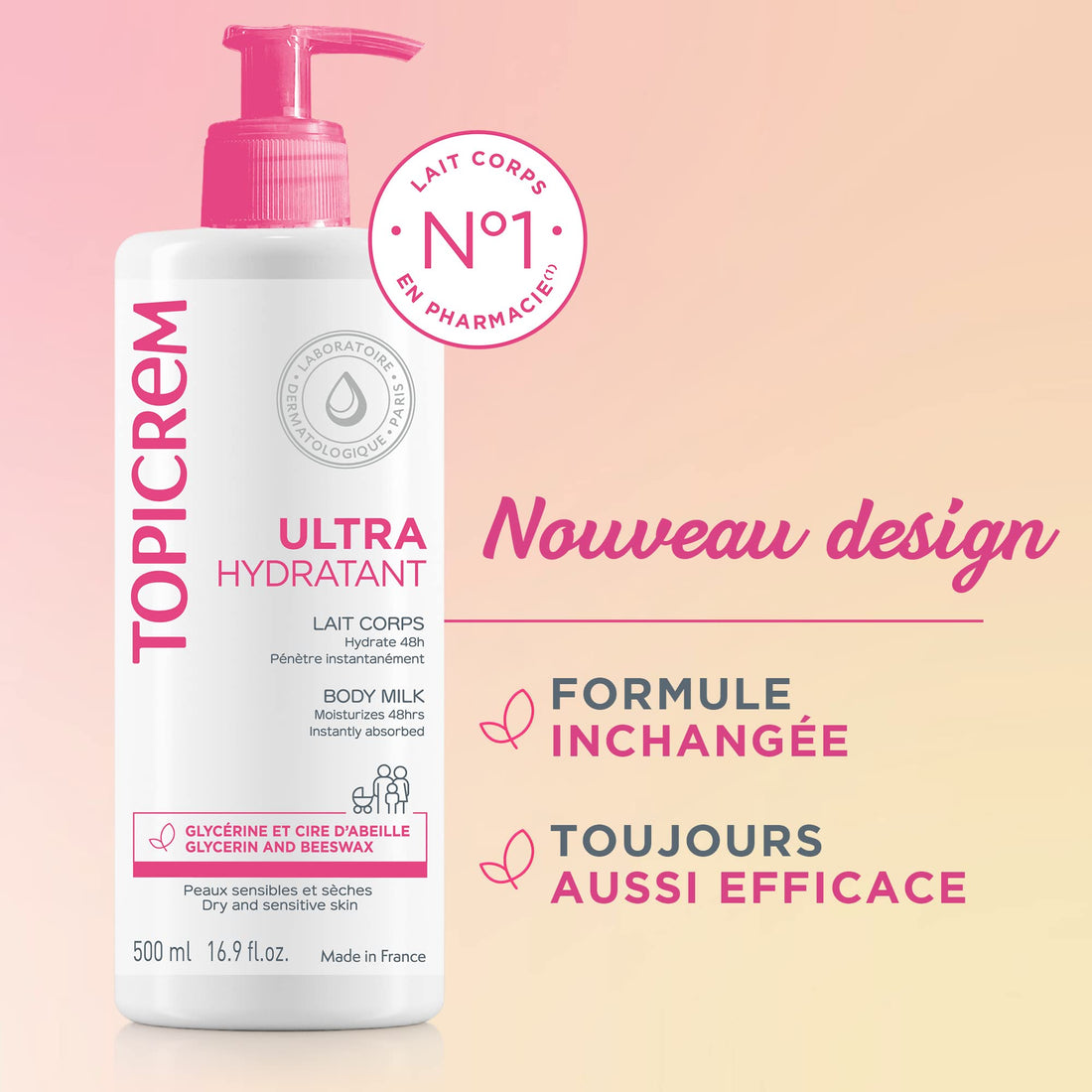 Laboratories Nigy -Topicrem Soins Quotidens Ultra -Hydratant Corps-500 ml/16.9 fl oz by Laboratories Nigy