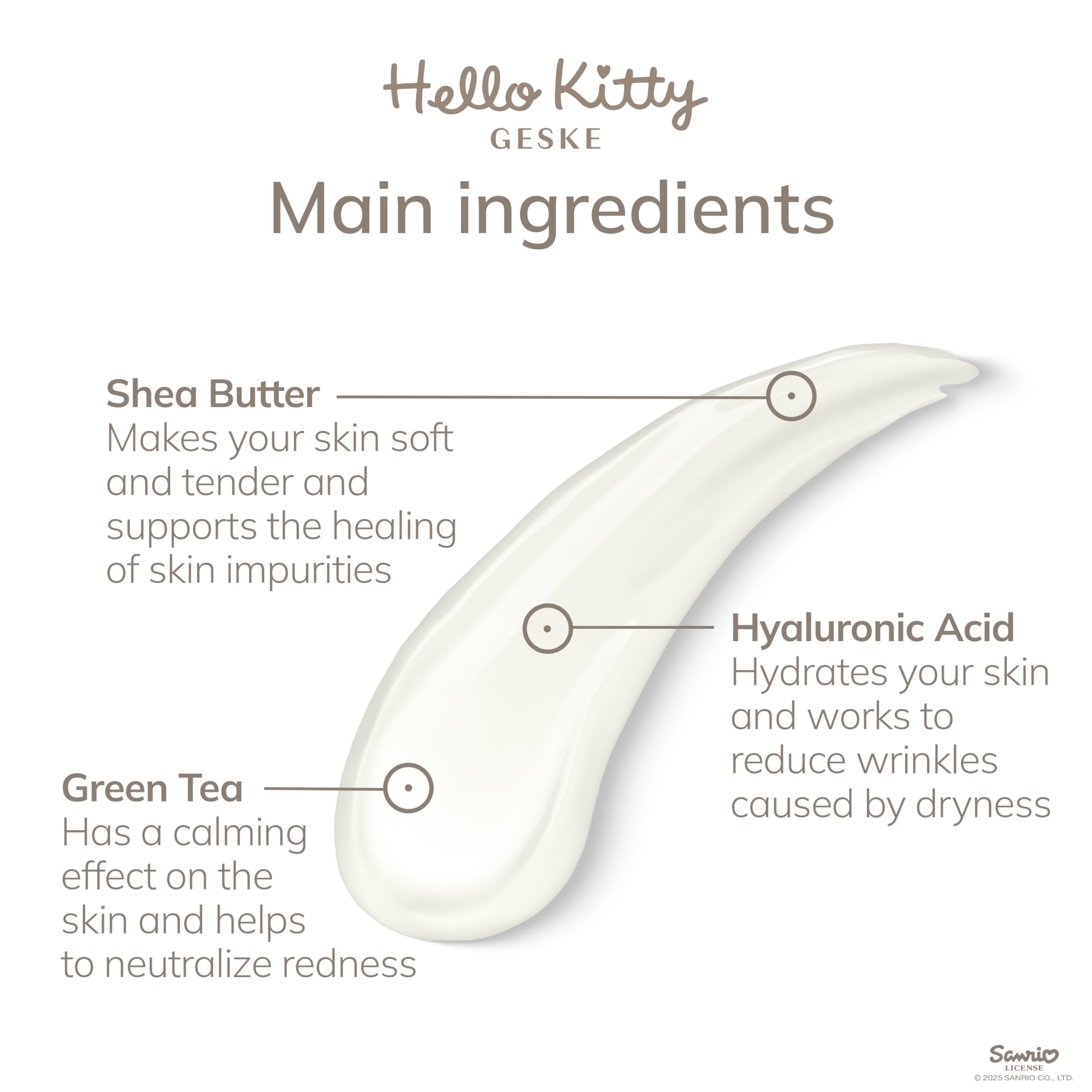 GESKE x Hello Kitty Ultra Hydrating Mask | Pair with Sonic Warm & Cool Mask | Moisturizing & Hydrating Face Mask Lotion | Vegan | Hydrating Moisturizers & Creams | Daily Care | Best Facial Mask