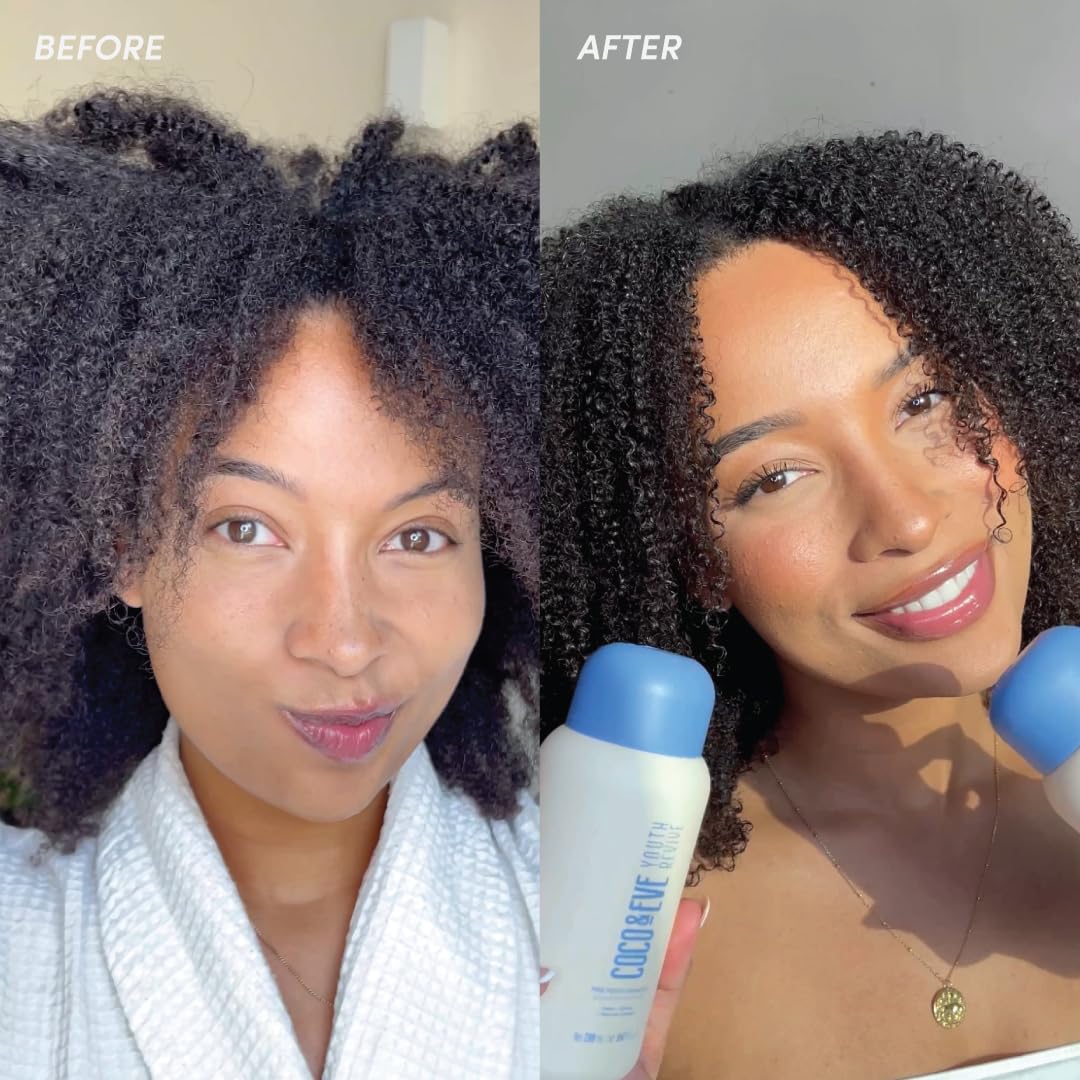 Coco & Eve Youth Revive Pro Youth Conditioner. Anti-Aging, Strength, Shine, Volume. With Honey, Retinol, probiotics for a Youthful Hair. (9.47 fl oz)