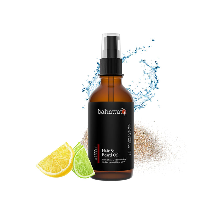BAHAWAT - Best Beard Oil- Made with 9 most potent organic & natural oils with Argan, Almond, Avocado,Jojoba, Grapeseed,Black Seed,Castor,Sunflower Oils | Moisturizing & Softening | Beard Nourishment