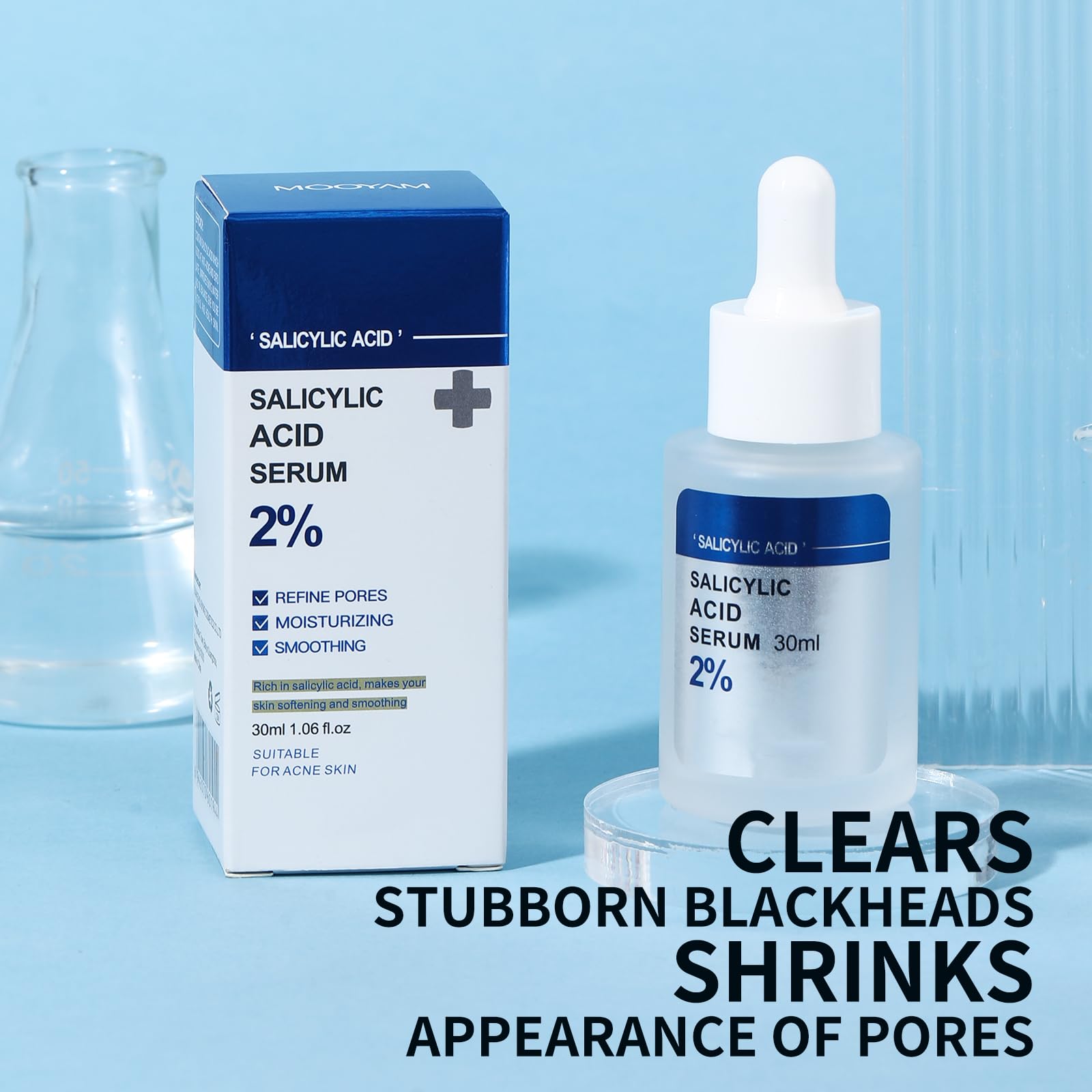 Salicylic Acid Acne Treatment for Face, Salicylic Acid Face Serum Solution Spot Treatment Pore Minimizer Anti Acne Products for Adults and Teens Cystic Hormonal Severe for Women Men Pimpel Breakout