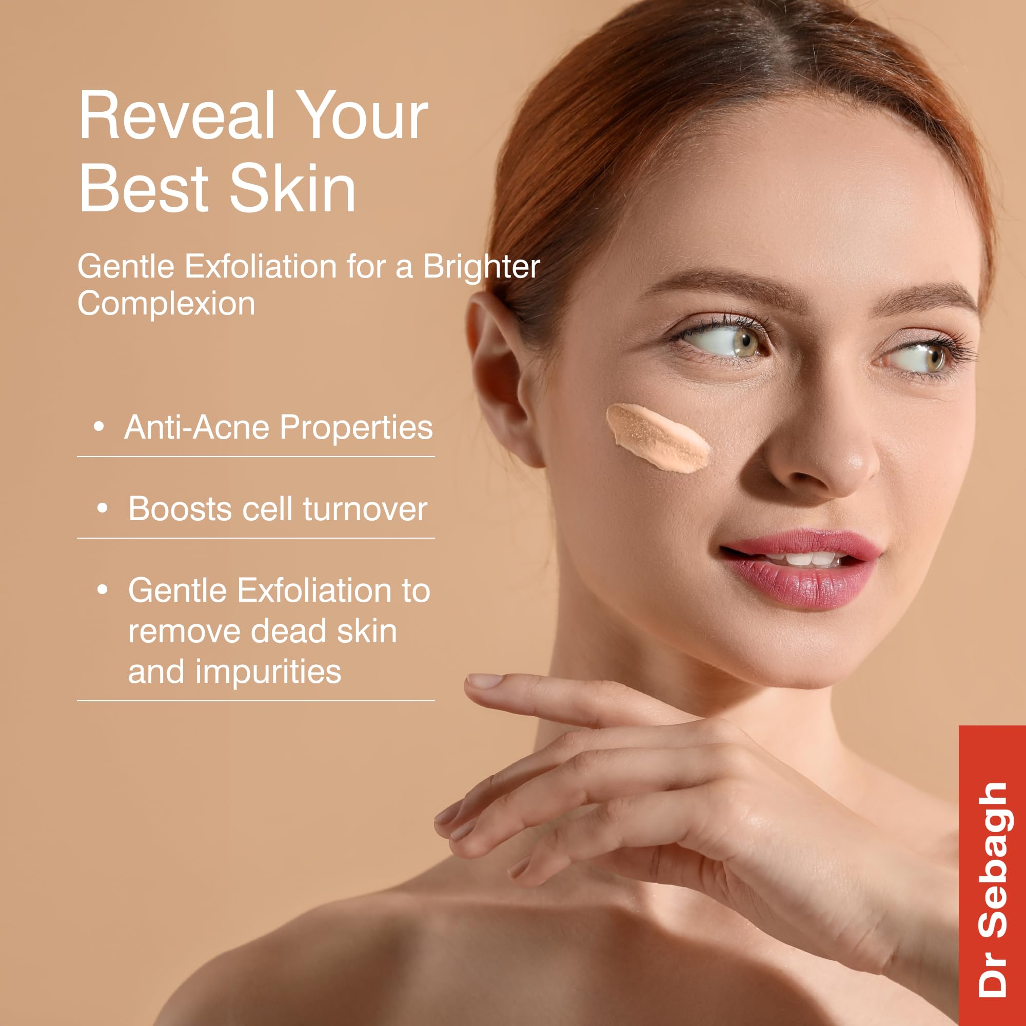 Dr Sebagh - Exfoliating Face Mask Sensitive Skin [AHA & SALYCIC ACID] - Gentle Face Exfoliator for Smooth & Radiant Skin - Sensitive Skin Exfoliating - Skin Exfoliator for Skin Cell Boost (1.7fl.oz.)