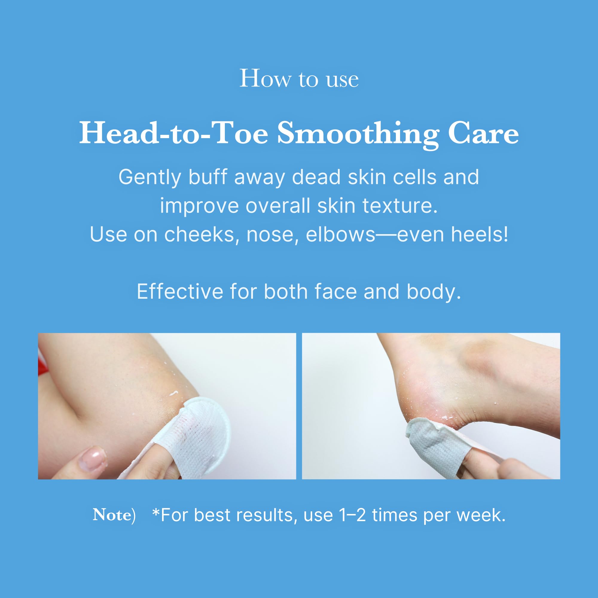 Zero Pore Peel Pads (8ea) | Smoothing Mitt for Face & Body | Rice Extract, Natural AHA & Panthenol | Double-Sided Organic Cotton & Microfiber Pads | Polish for Smooth, Clear Skin | Korean Skin Care