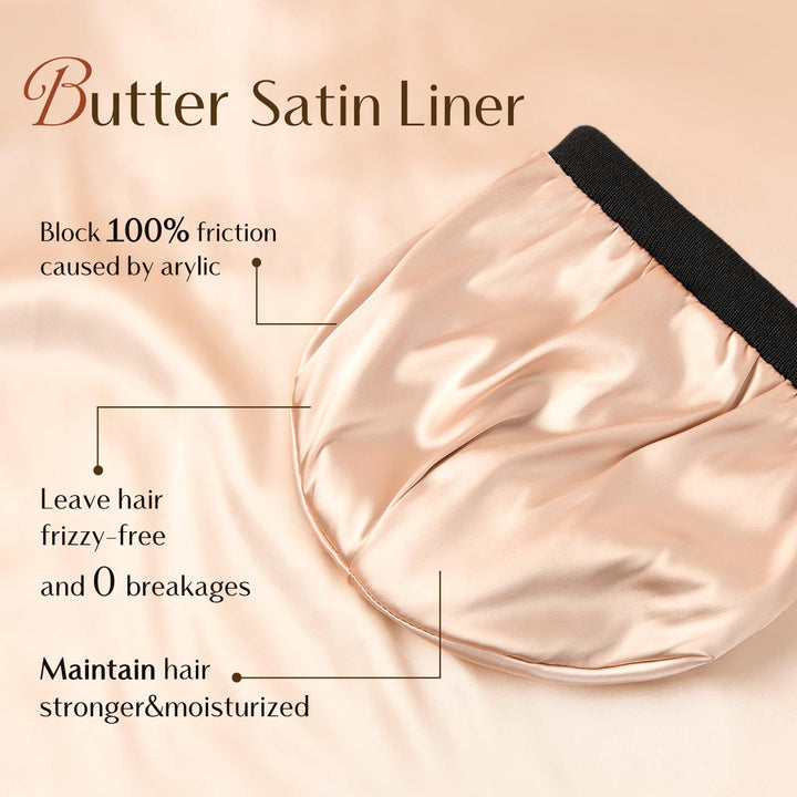 YANIBEST Satin Lined Beanie Hats for Women Men Knit Beanie Hat Soft Warm Unisex Cuffed Beanie Green