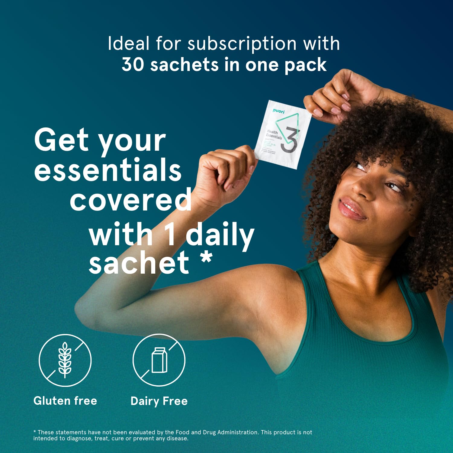 Puori P3 Health Essentials - Multivitamins for Men and Women - 30 Servings - Omega 3, Vitamin D, Magnesium, Zinc - Multi-Nutrient for Brains and Energy