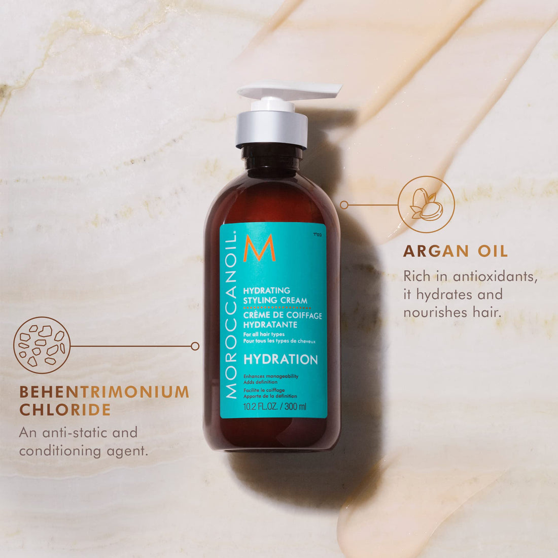 Moroccanoil Hydrating Styling Cream, 300ml Bottle