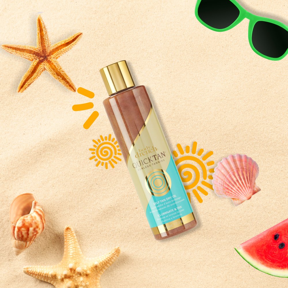 Body Drench Self Tan Dry Oil, 7 Fluid Ounce