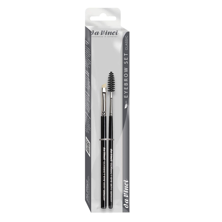 da Vinci Cosmetics Series 4805 Classic Eyebrow & Eyelash Brush Set/Synthetic Fibers, 0.5 Pound