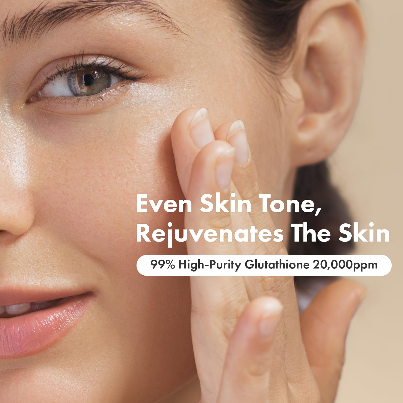 TOSOWOONG Glutathione Serum with 20,000ppm Glutathione, Niacinamide and hyaluronic acid, Dark Spot, Improve skin elasticity, Revitalize complexion, Korean Skincare, 30ml, 1.01 fl. oz.