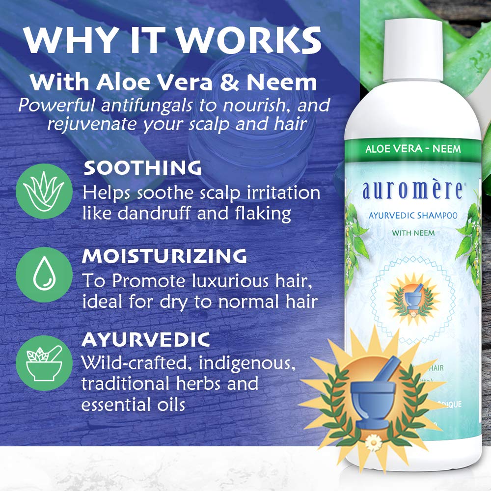 Auromere Shamp Neem Aloe Vera 16 Fz