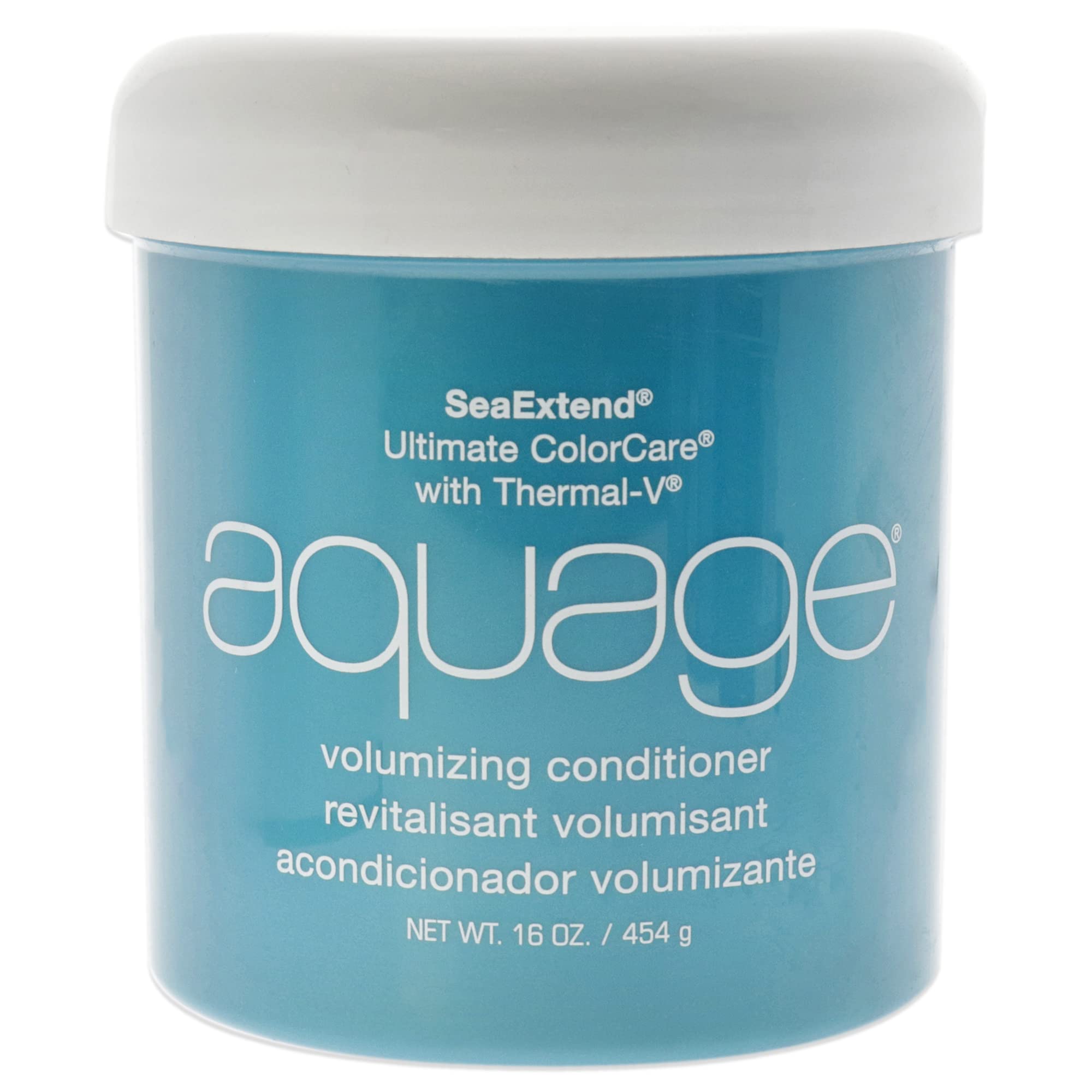 AQUAGE SeaExtend Volumizing Conditioner, Prevents Haircolor Fade, Protects for Thermal Heat Styling, Adds Volume, Shine, and Fullness Without Frizz, 16 oz