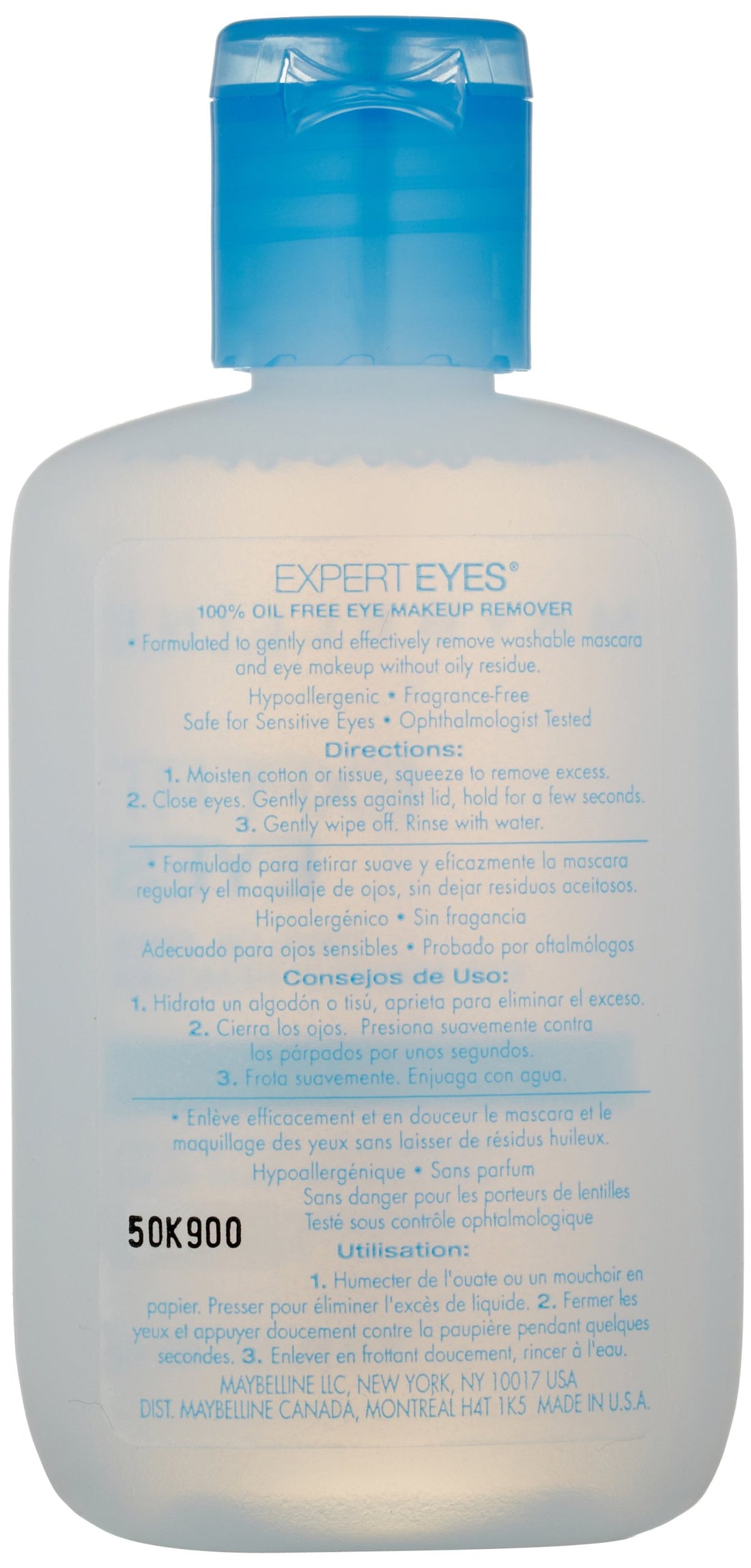 Maybelline Expert Eyes Oil-Free Eye Makeup Remover, For Washable Eye Makeup, 2.3 fl. oz.