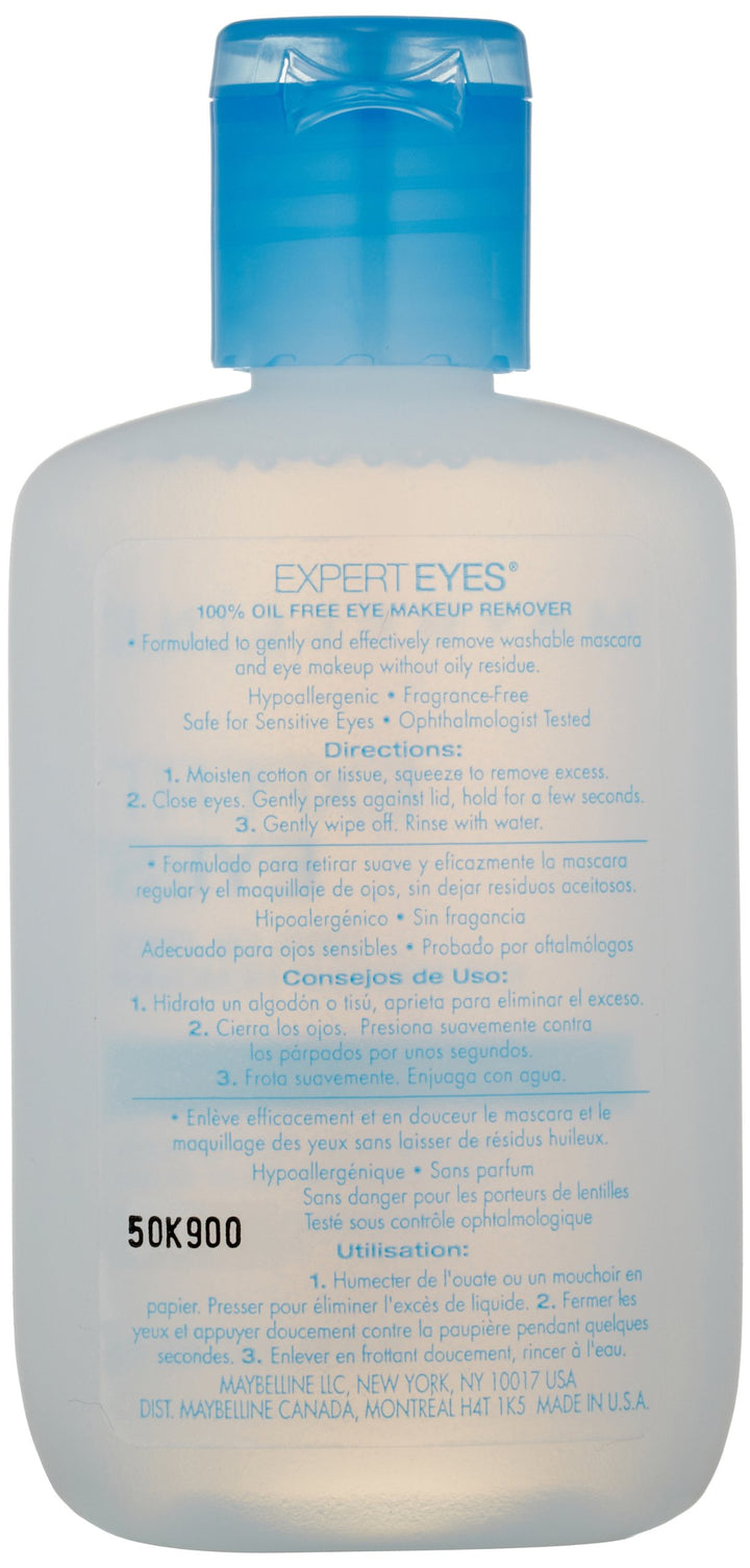 Maybelline Expert Eyes Oil-Free Eye Makeup Remover, For Washable Eye Makeup, 2.3 fl. oz.