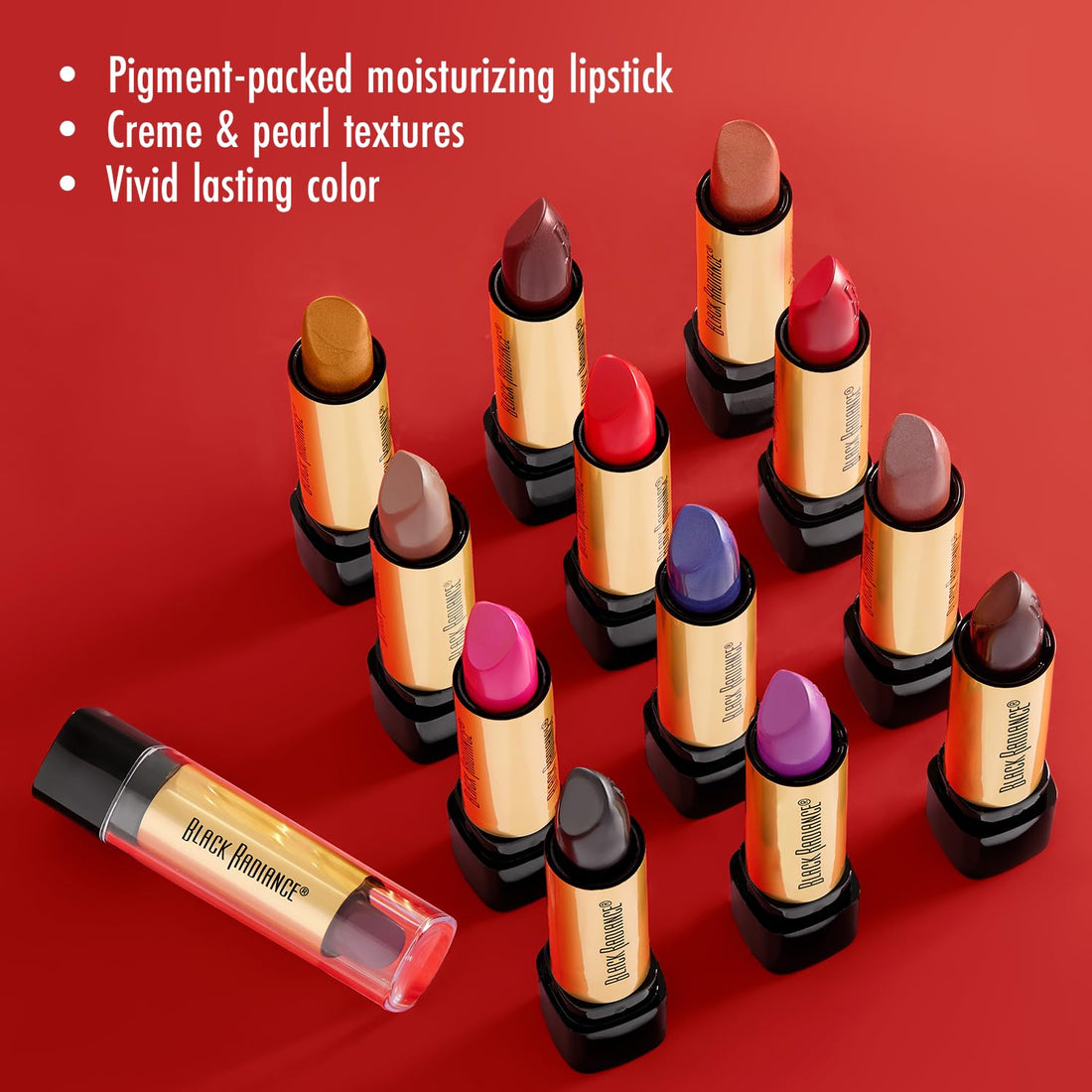 Black Radiance Perfect Tone Lip Color, Reggae Red, 0.13 Ounce