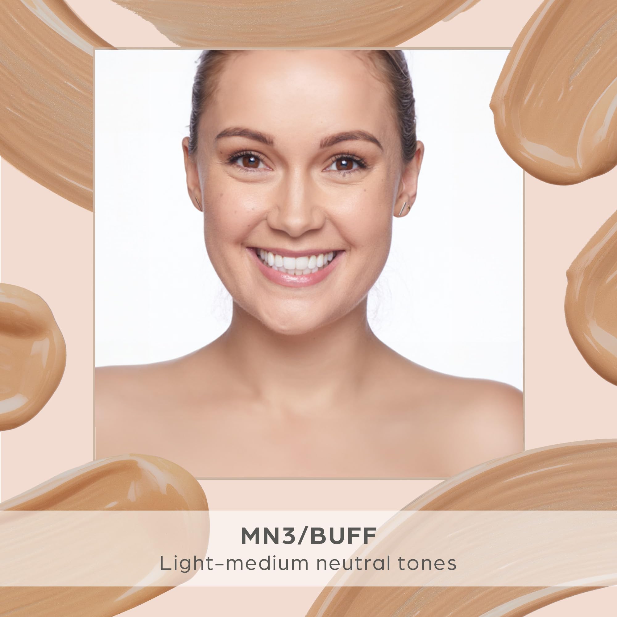 PUR Beauty 4-in-1 Tinted Moisturizer with SPF 20 - Hydrating Skin Tint Face Moisturizer, Primer & Foundation with Shea Butter, Aloe Vera & Vitamin B3 - Vegan Friendly, Paraben Free (Buff)