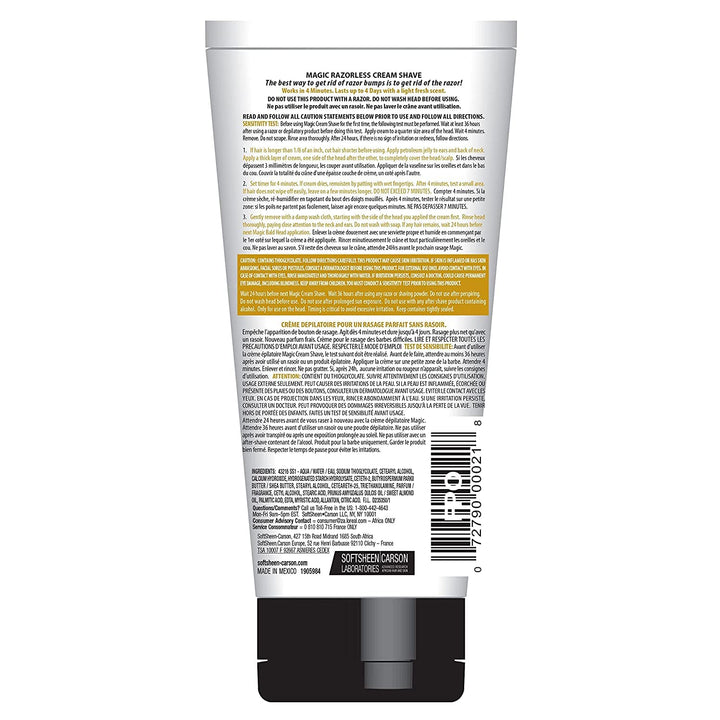 Magic Shave Smooth Razorless Hair Removing Creme Case Pack 6
