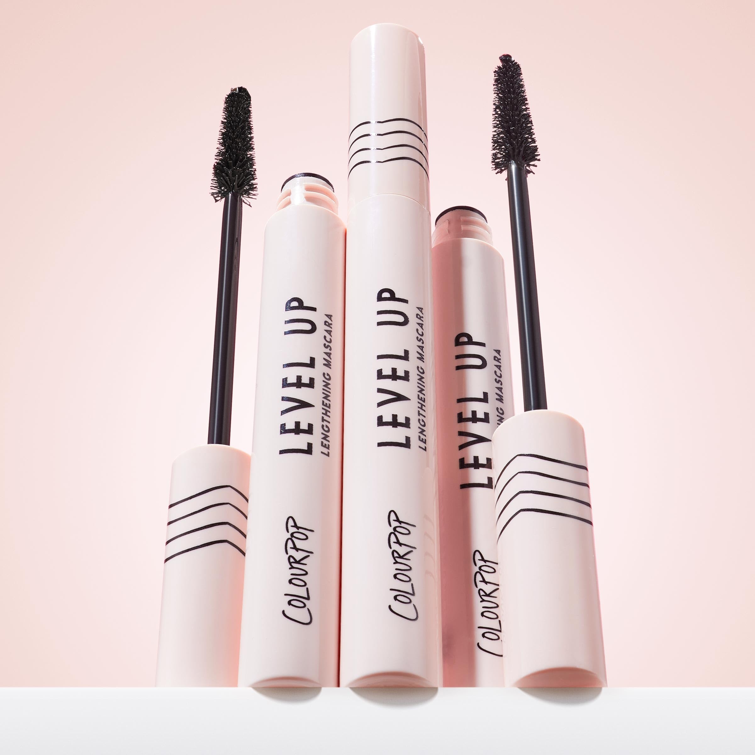 ColourPop Level Up Lengthening Mascara - Buildable Black Mascara for Lifting & Lengthening Lashes - Separates and Extends Lash Length - Conditioning Formula with Vitamin C & E - Black (0.25 oz)