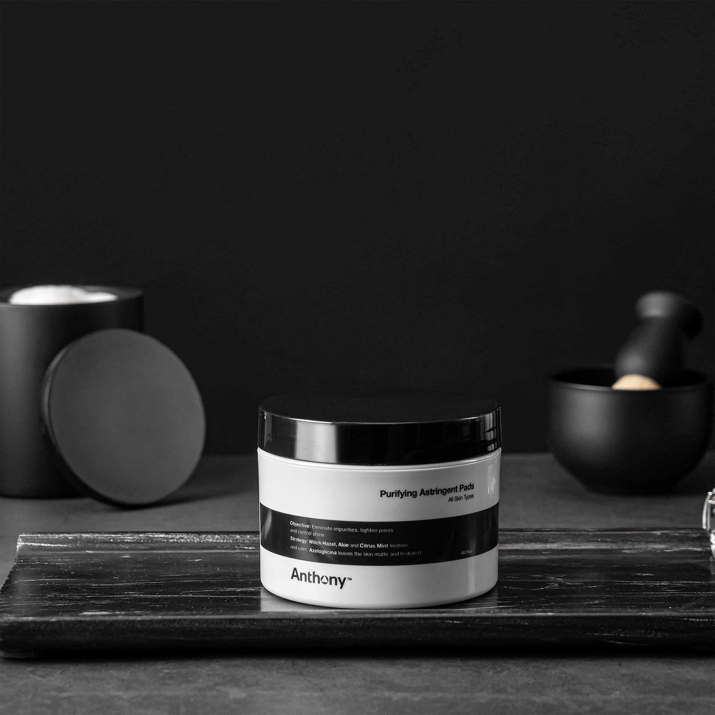 Anthony Logistics For Men Astringent Toner Pads 60 count