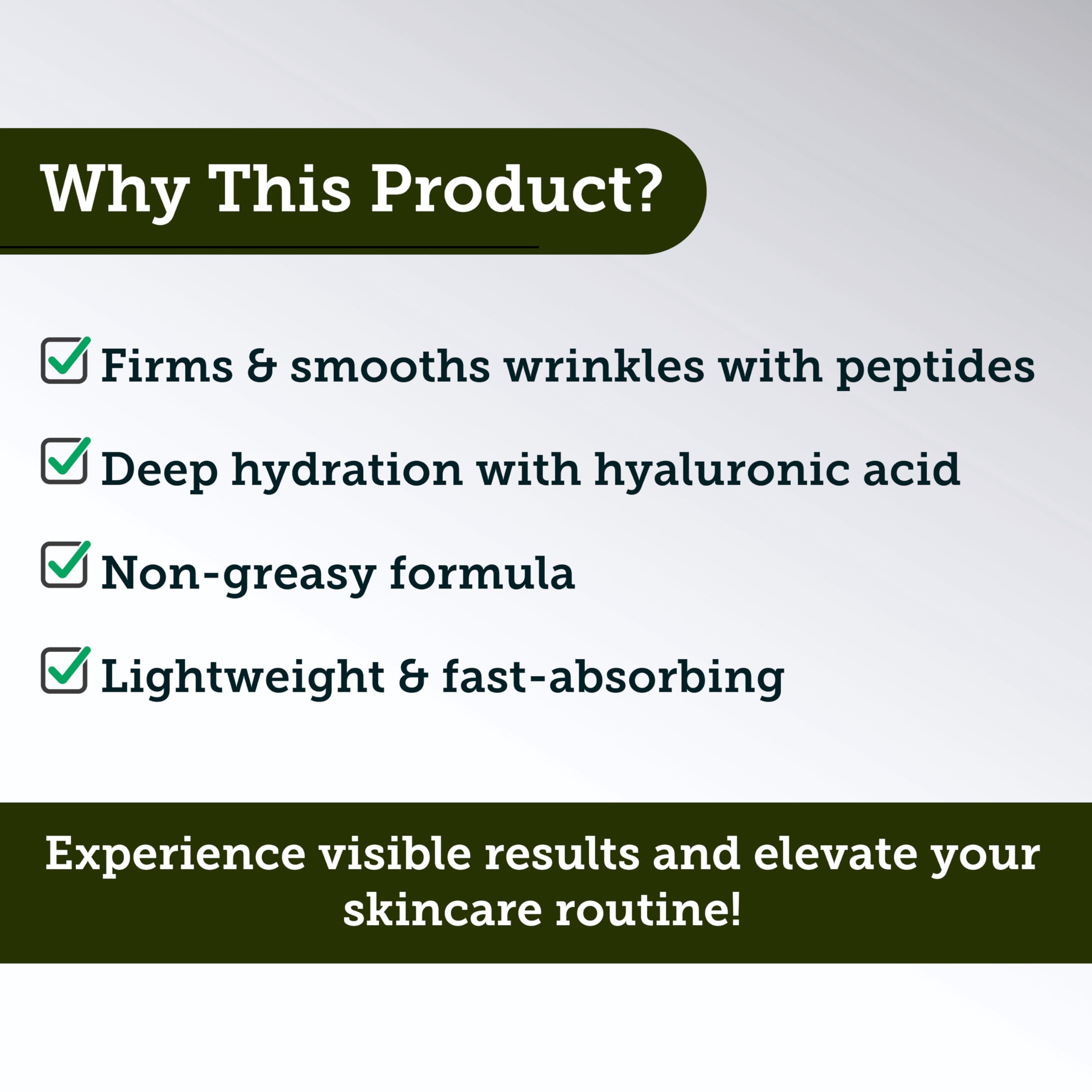 Andre Seals Face Serum for Men - Anti-Aging, Wrinkle Reduction & Collagen Boost with Multi-Peptide, Hyaluronic Acid, Green Tea & Vitamin E | Mens Skincare | 1oz | Night Time Face Serum